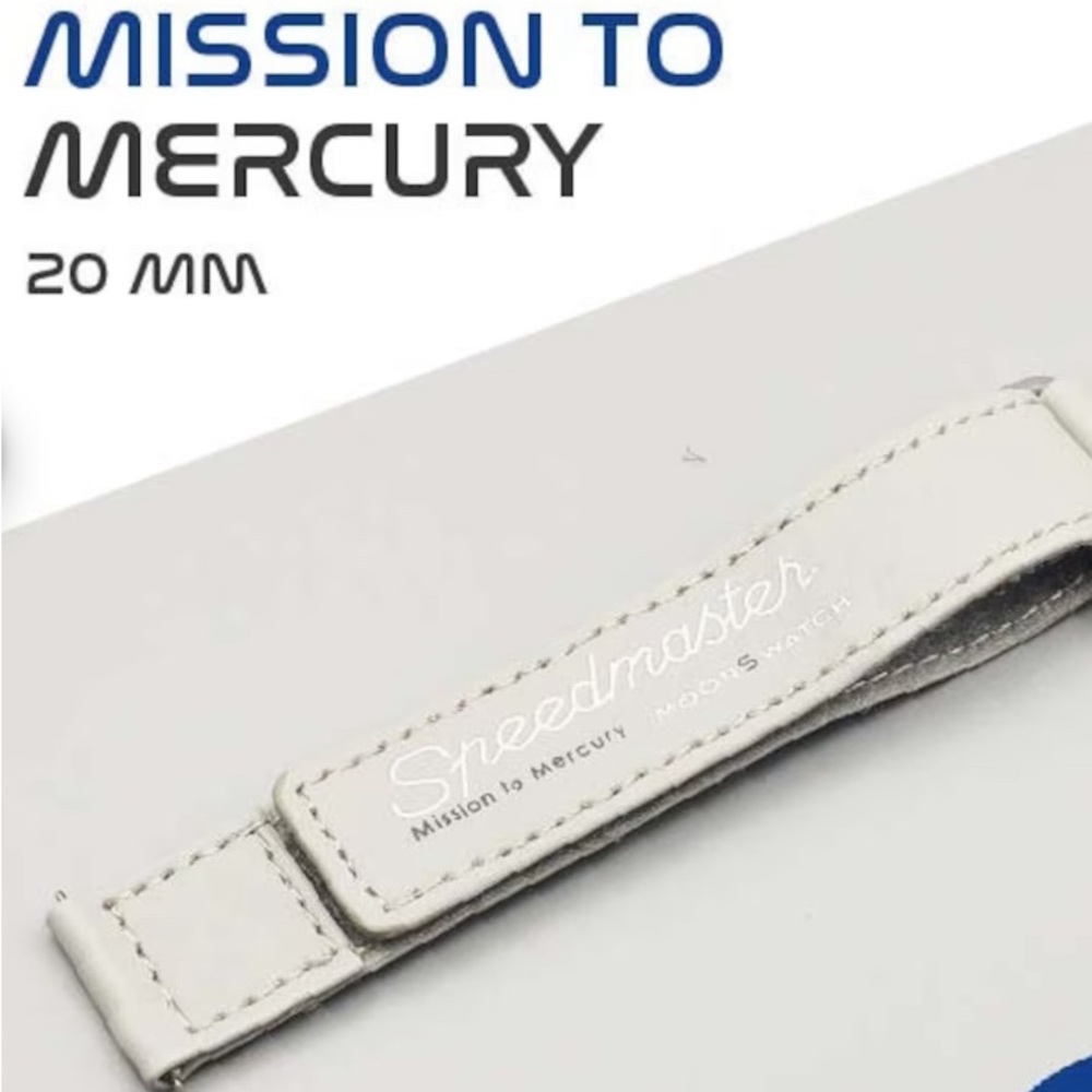 Original Mission to Mercury Omega Speedmaster Moonwatch replacement Velcro Band